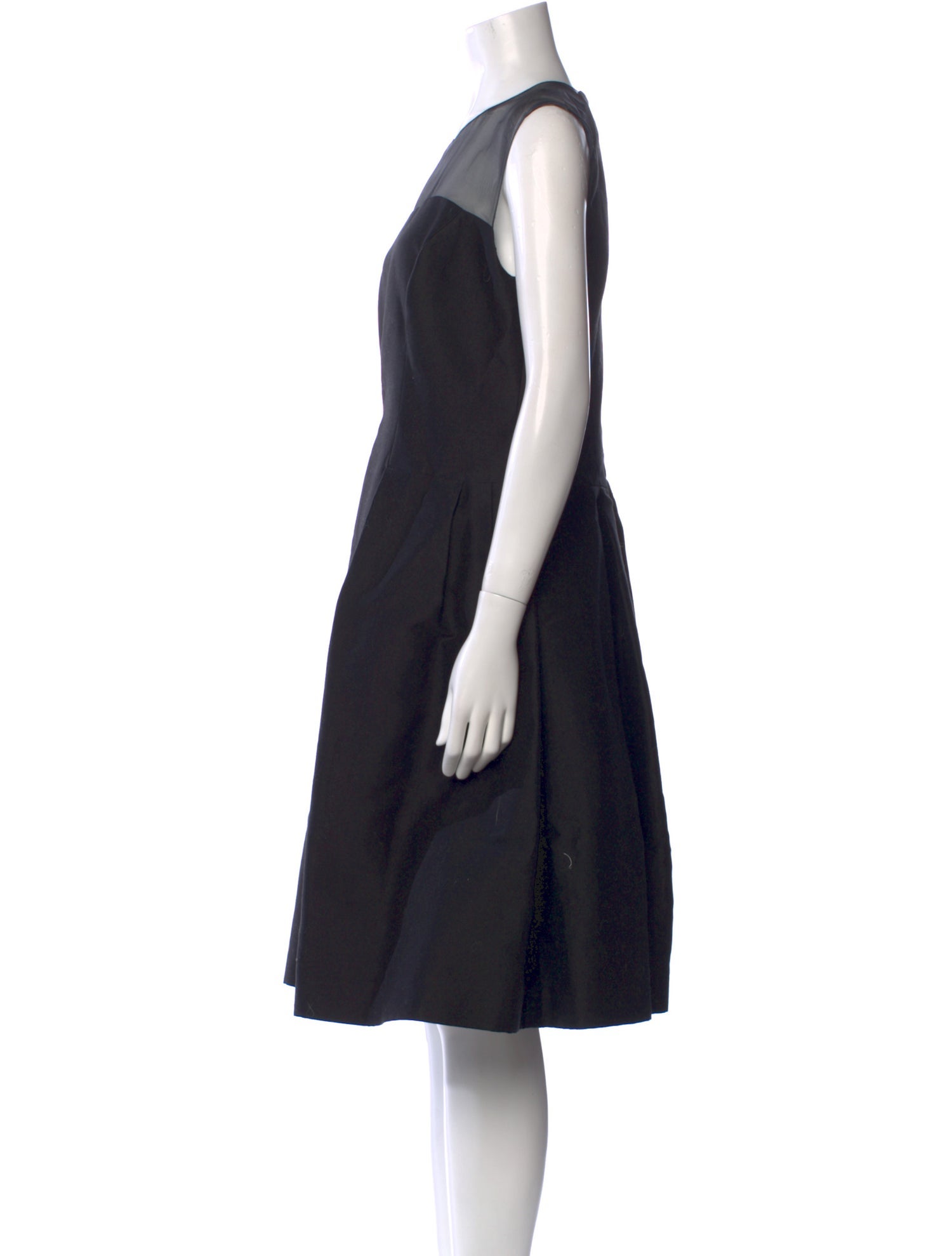 Carolina Herrera Bateau Neckline Midi Length Dress